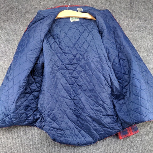 Outdoor Exchange Men's Flannel Shirt Jacket Shacket Multi Large Plaid Vintage - Picture 8 of 16